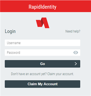 Password Change Link Image - RapidIdentity for password changes 